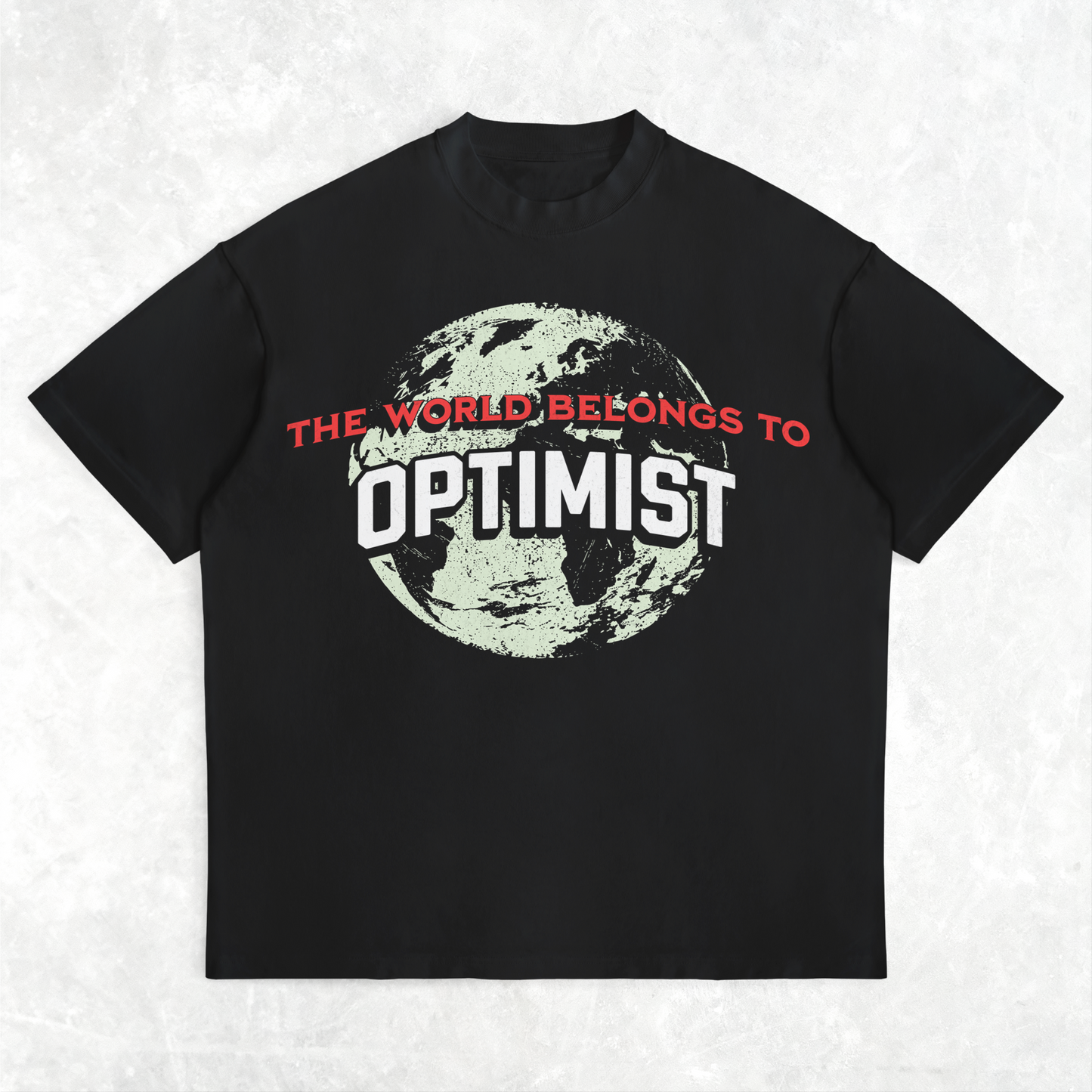 'OPTIMIST GET TO BE RICH' Oversized T-Shirt